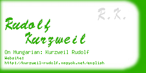 rudolf kurzweil business card